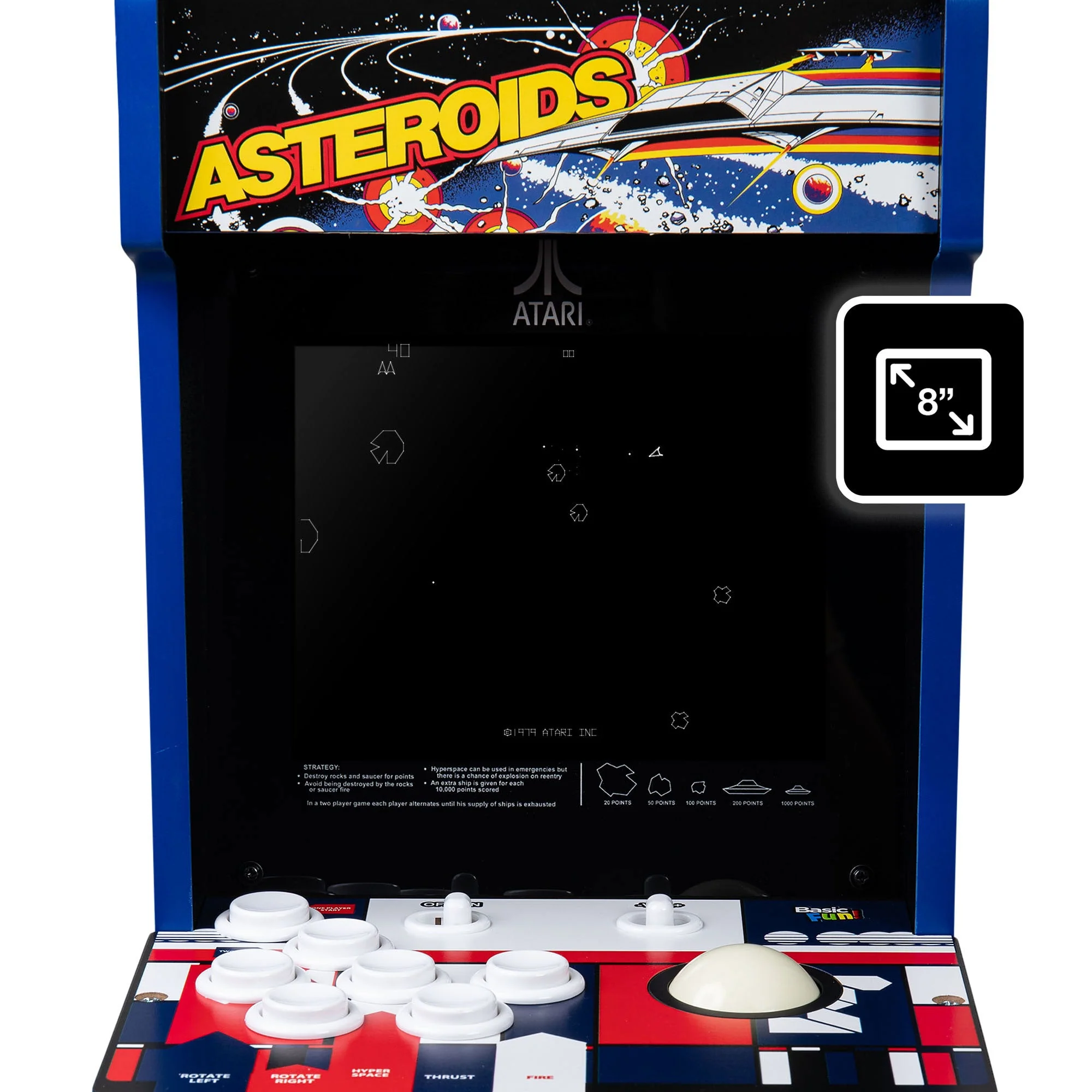 ARCADE CLASSICS – ASTEROIDS COUNTER SERIES, 5 GAME CABINET - Image 11