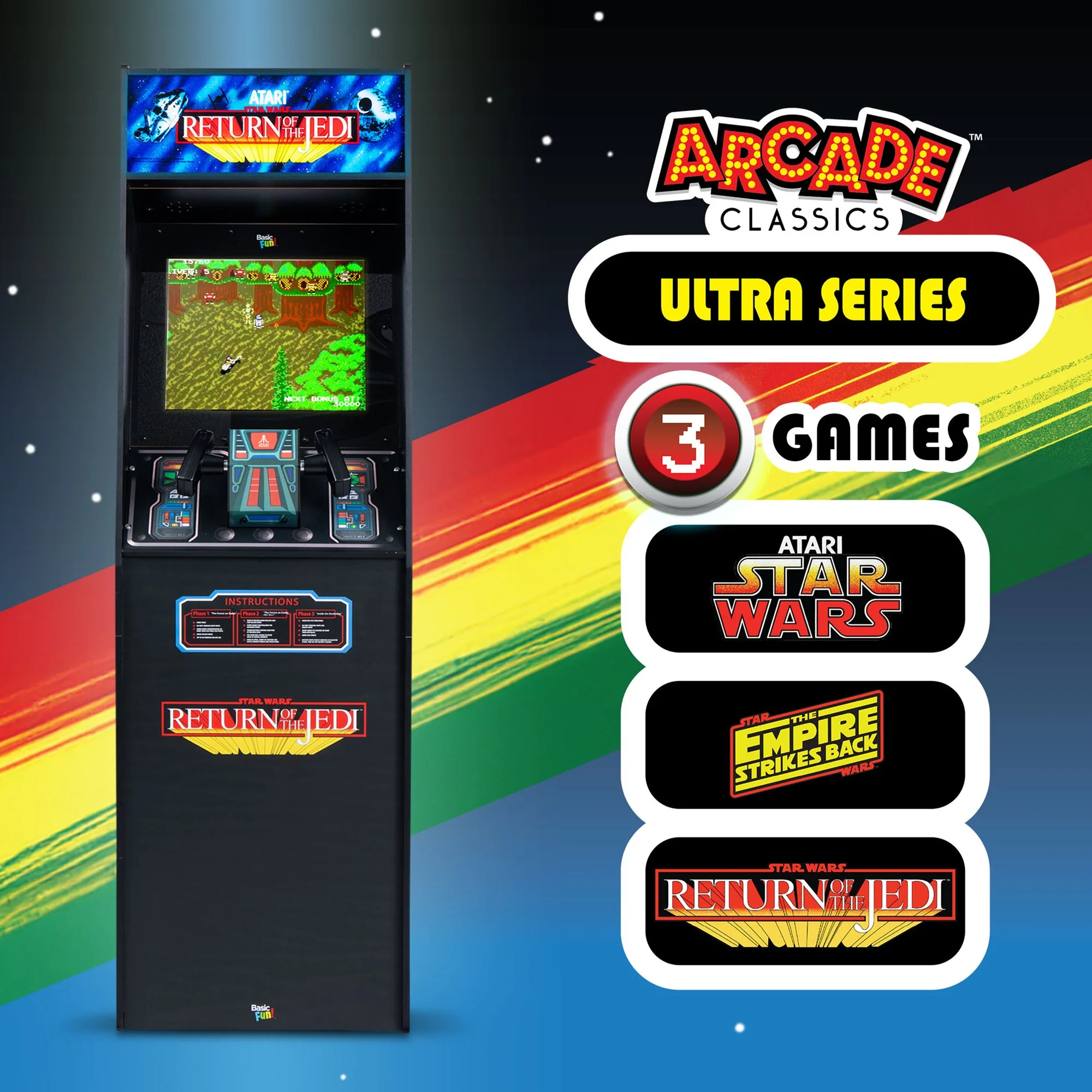 ARCADE CLASSICS – ATARI STAR WARS ULTRA SERIES, 3 GAME CABINET - Image 8