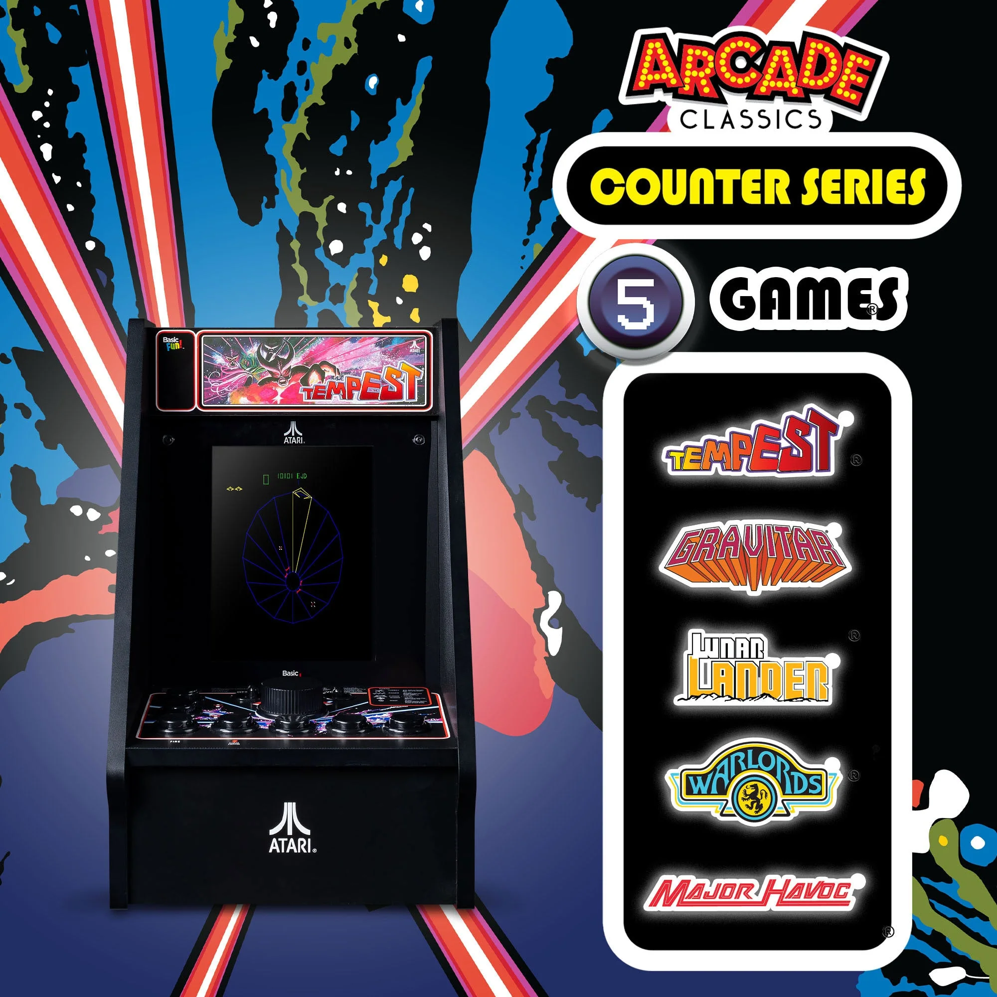 ARCADE CLASSICS – TEMPEST COUNTER SERIES, 5 GAME CABINET - Image 3