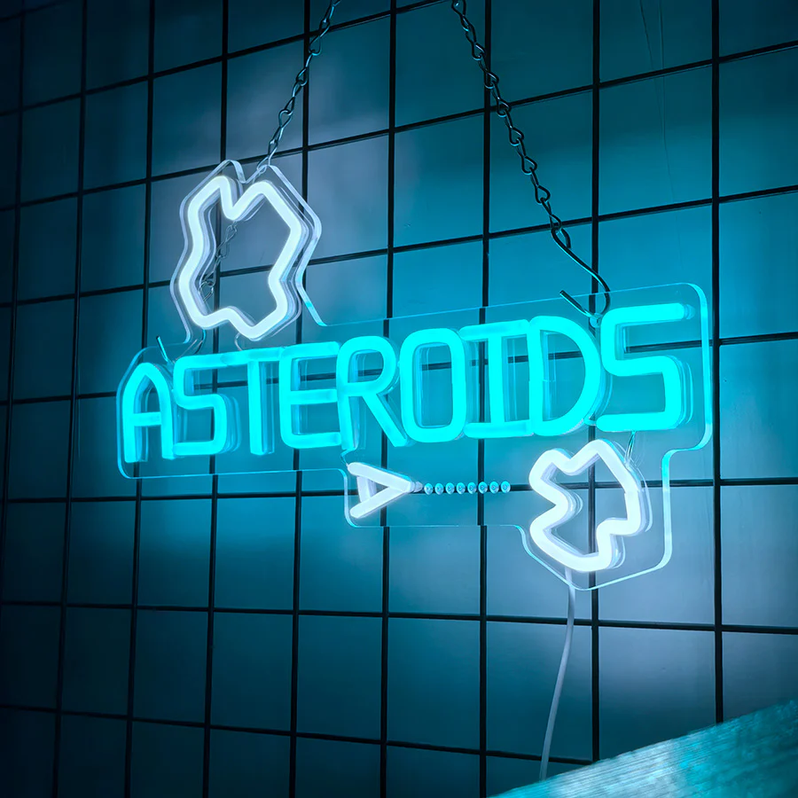 Asteroids Neon LED Sign (16" x 9") - Image 2