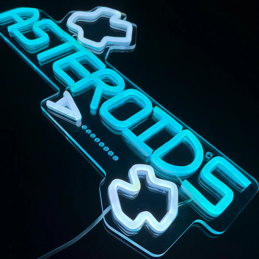 Asteroids Neon LED Sign (16" x 9") - Image 4