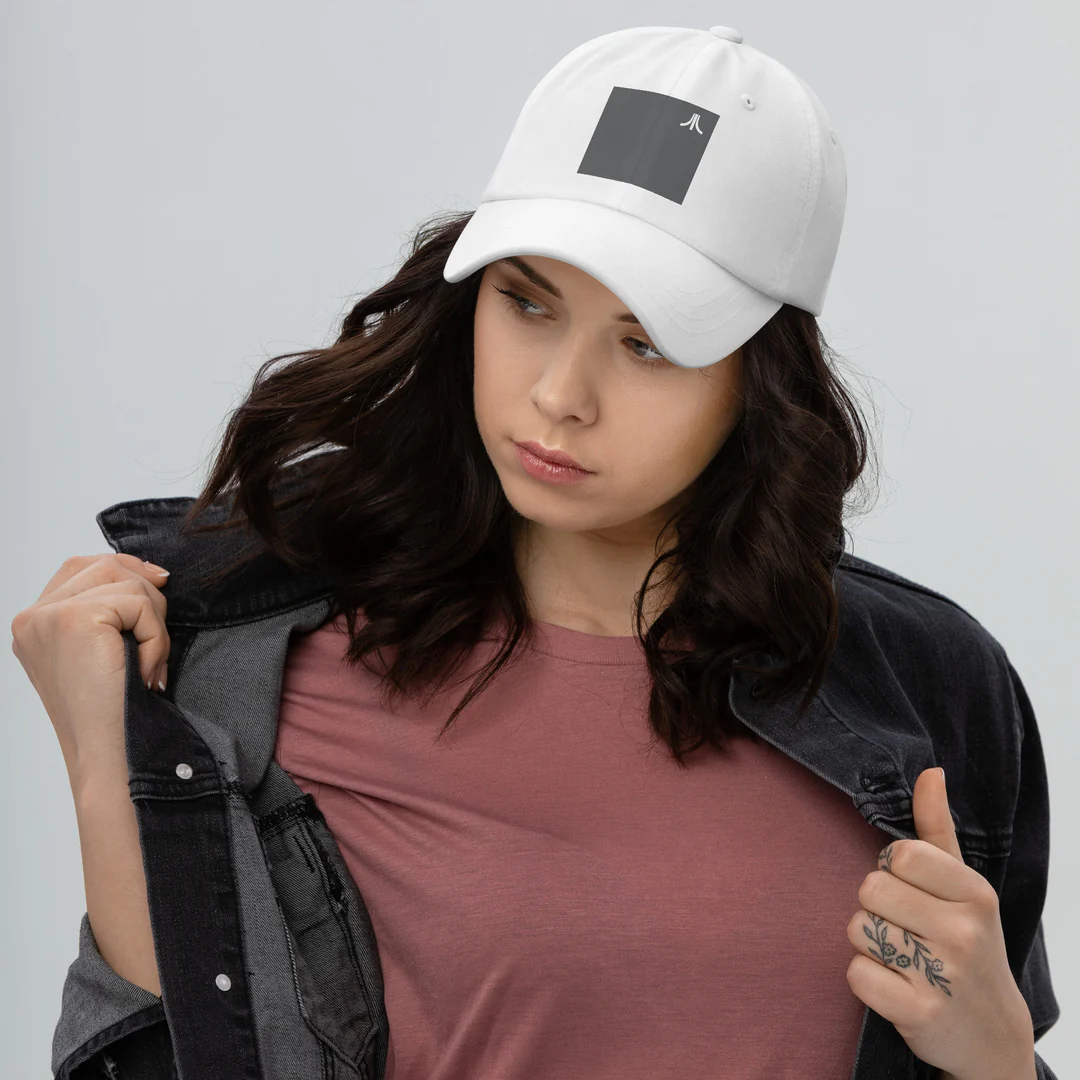 Gray Fuji Block Dad Hat - Image 3