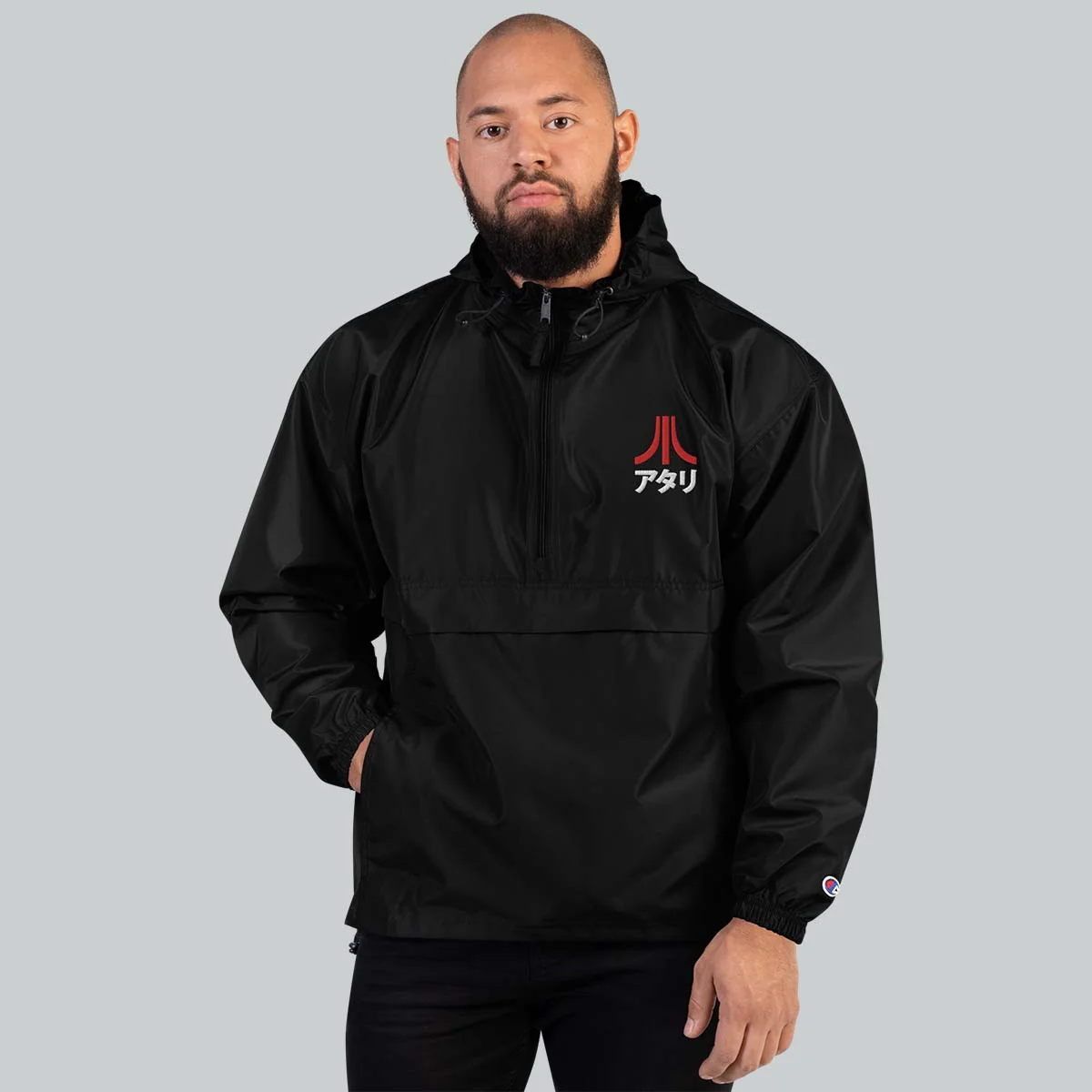 Katakana Half-Zip Windbreaker - Image 3