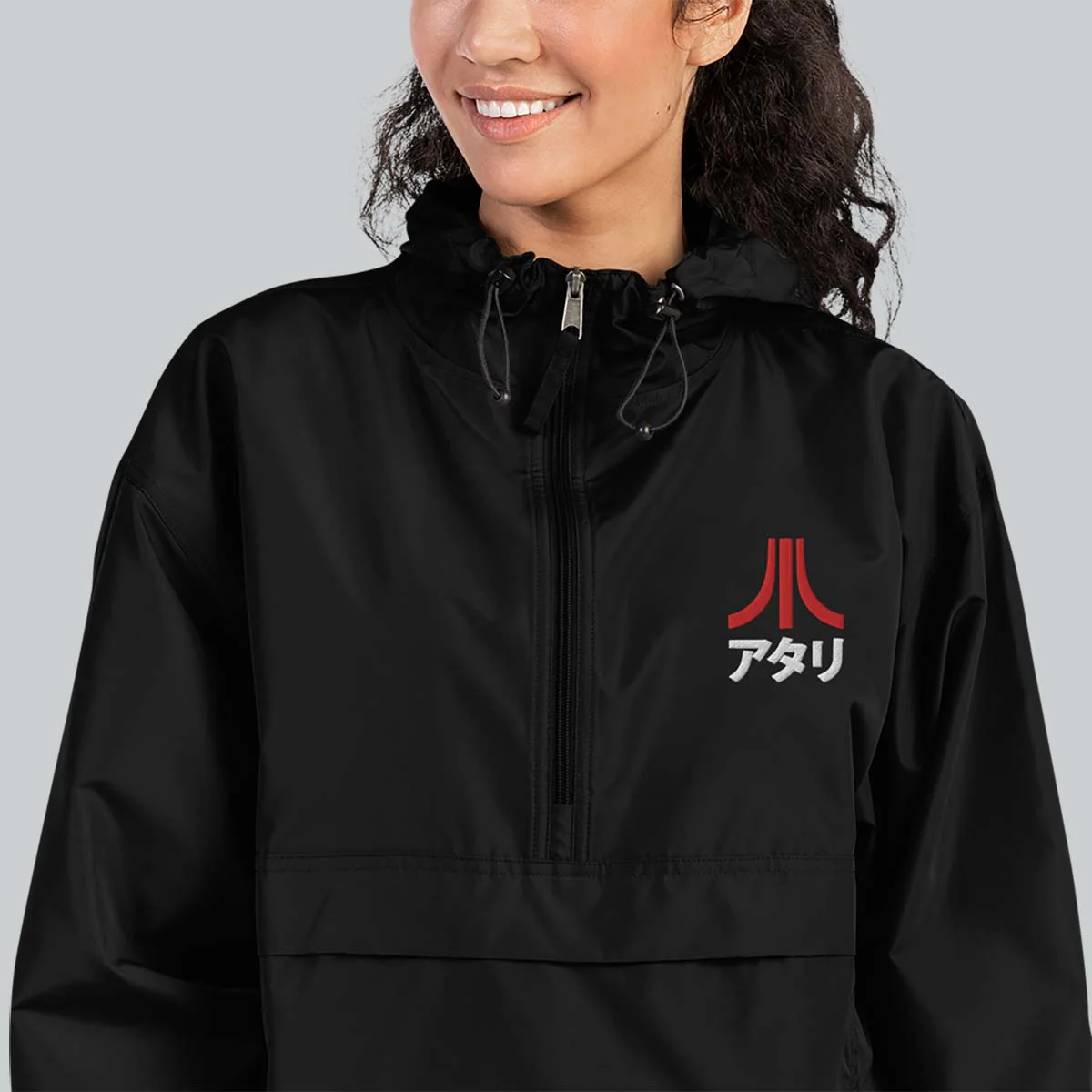 Katakana Half-Zip Windbreaker - Image 4