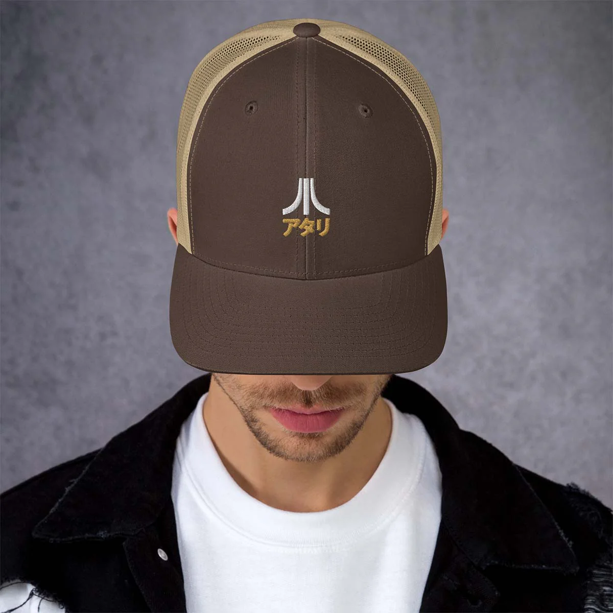 Katakana Retro Trucker Hat - Image 4