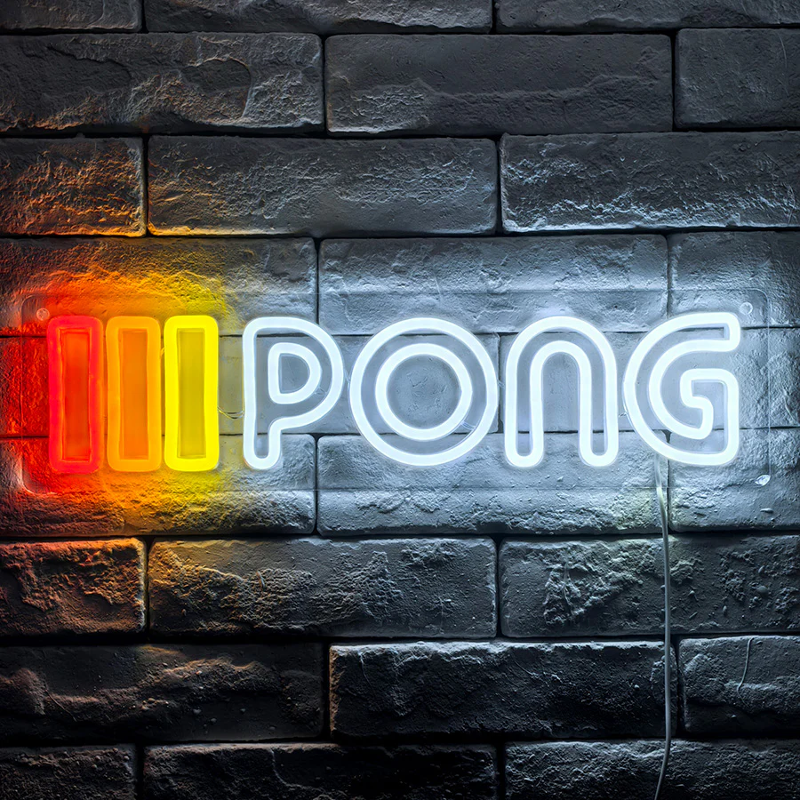 PONG Neon LED Sign (17" x 4") - Image 4
