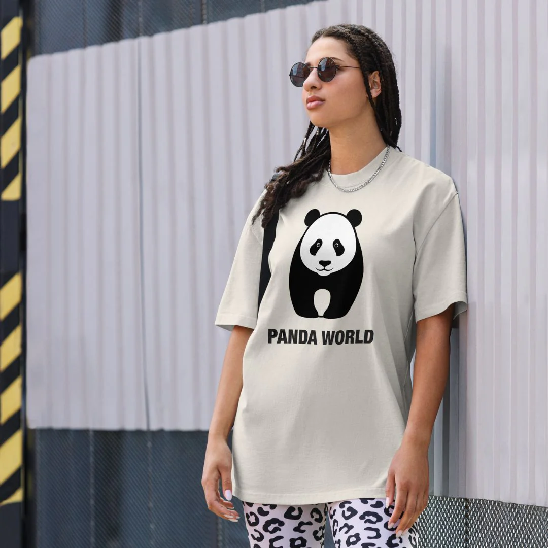 RCT Panda World Oversized Tee - Image 5
