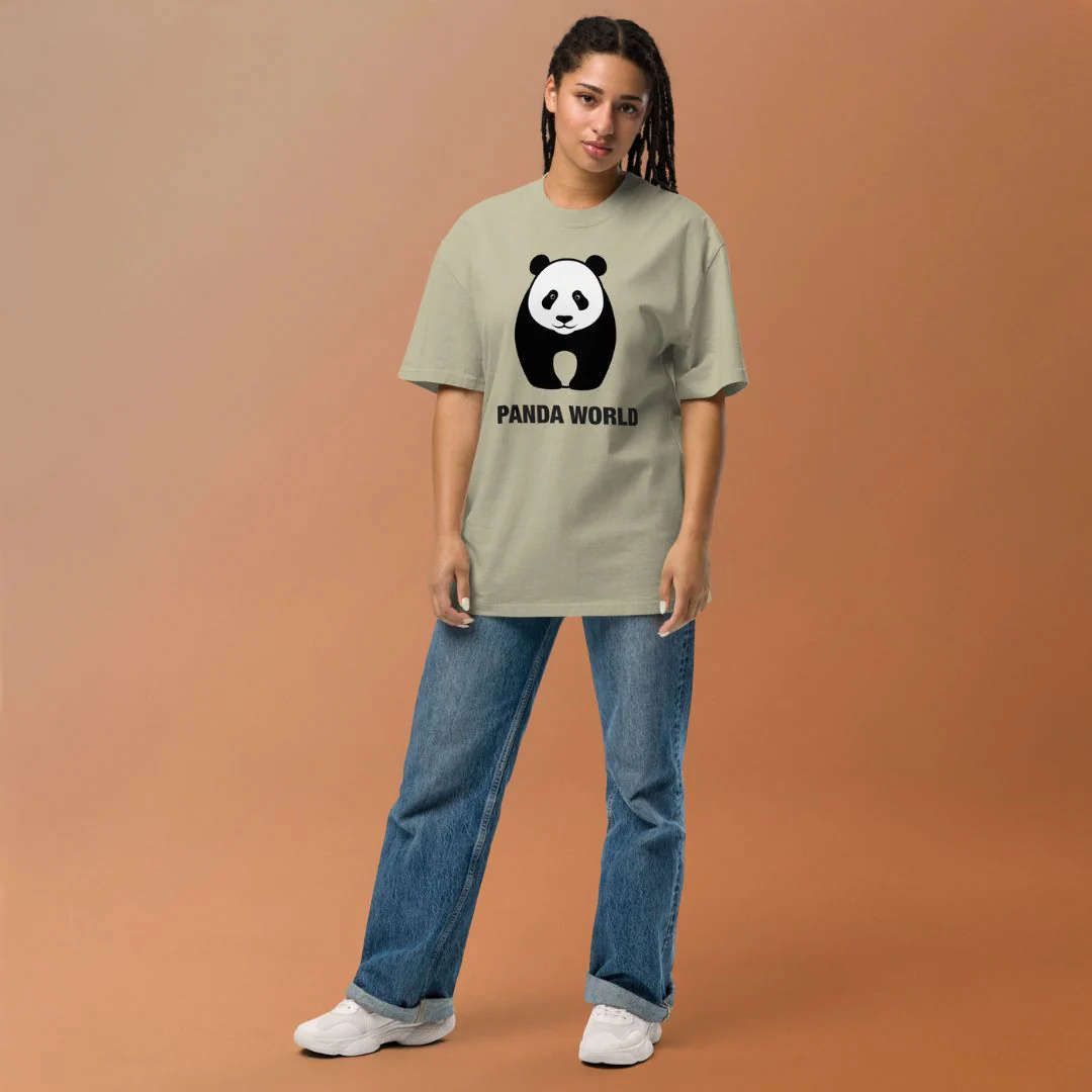 RCT Panda World Oversized Tee - Image 6