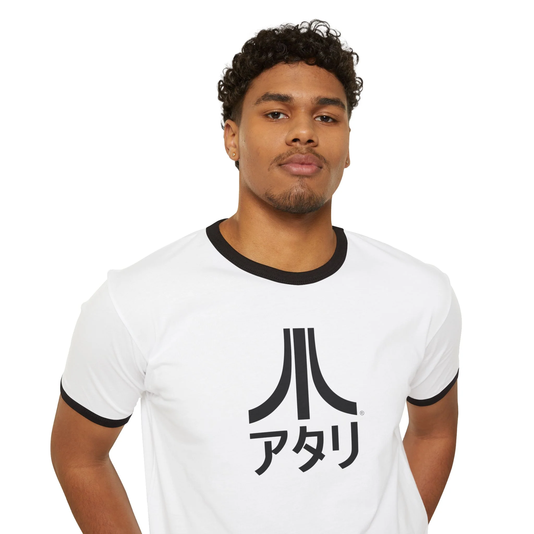 Ringer Katakana Tee Black on White - Image 3
