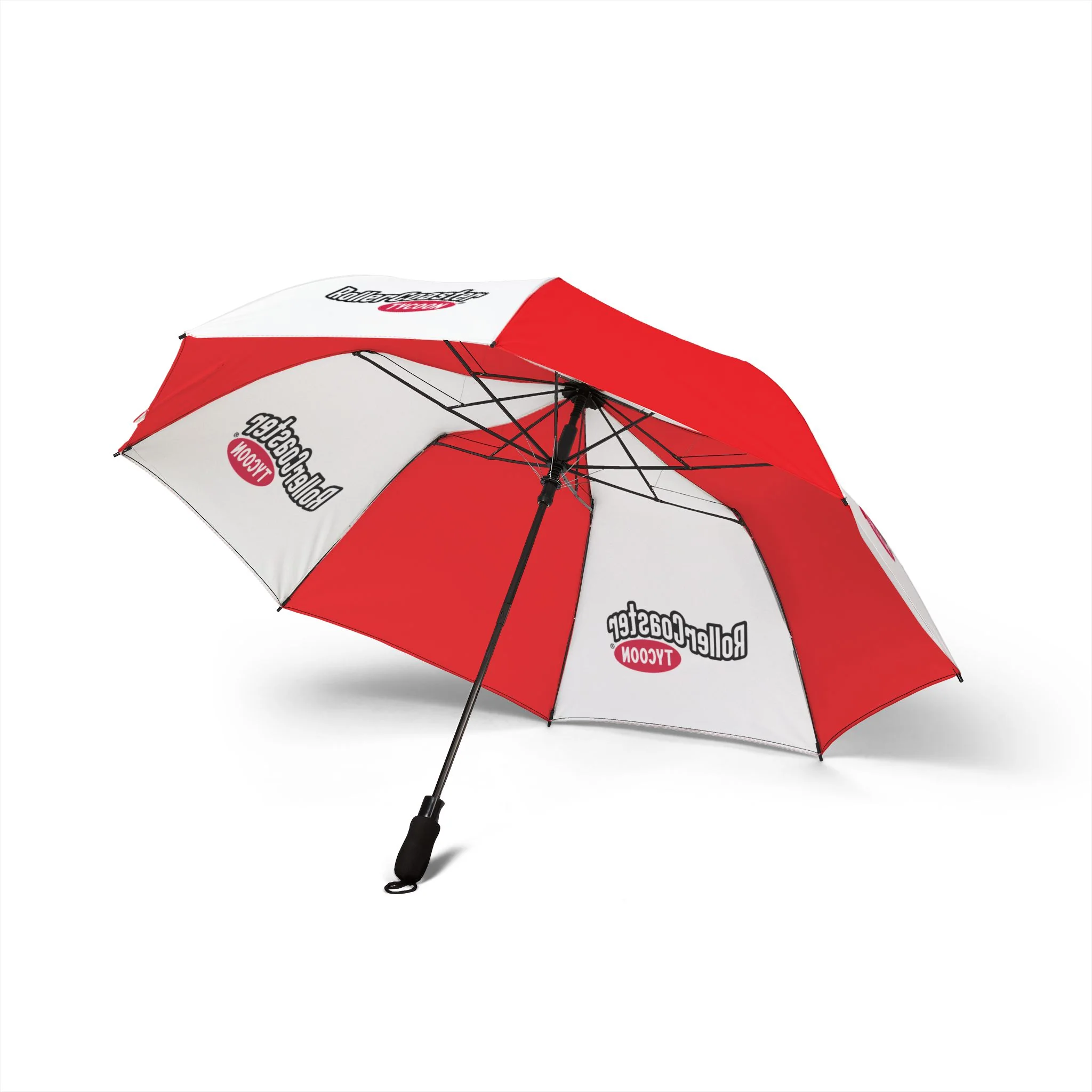 RollerCoaster Tycoon Red & White Umbrella - Image 3