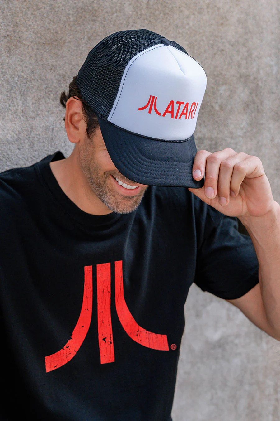 Summer Trucker Hat (Black & Red) - Image 2