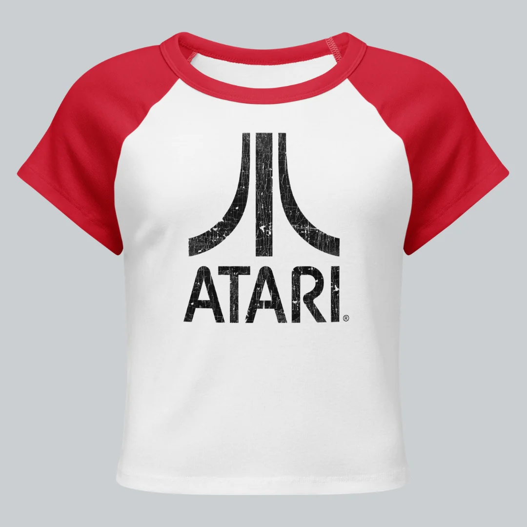 Vintage Logo Women's Raglan Micro Tee - Image 2