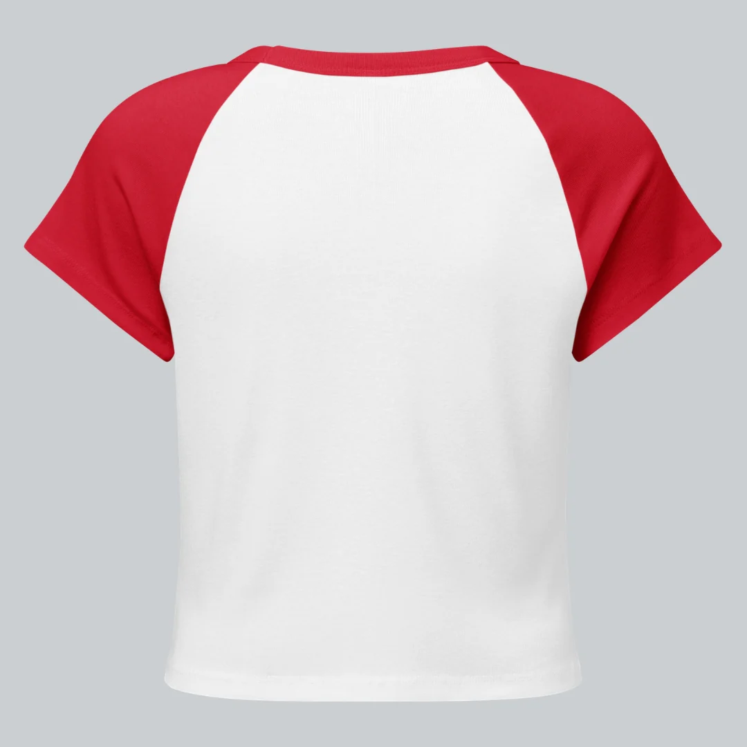 Vintage Logo Women's Raglan Micro Tee - Image 3