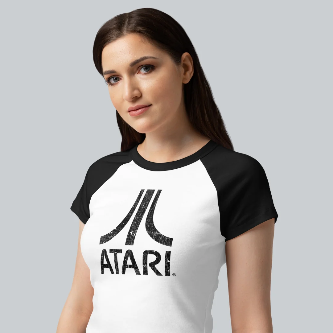 Vintage Logo Women's Raglan Micro Tee - Image 7